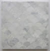  Oriental White Marble Mosaic Polished Shell 