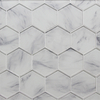  GLASS MOSAIC 6" HEXAGON 001109