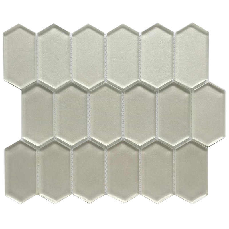  Metallic Glass Mosaic Stretched Hexagon