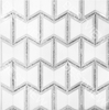 CRYSTAL BLUE， BULE CELESTE AND THASSOS MARBLE MOSAIC 000602