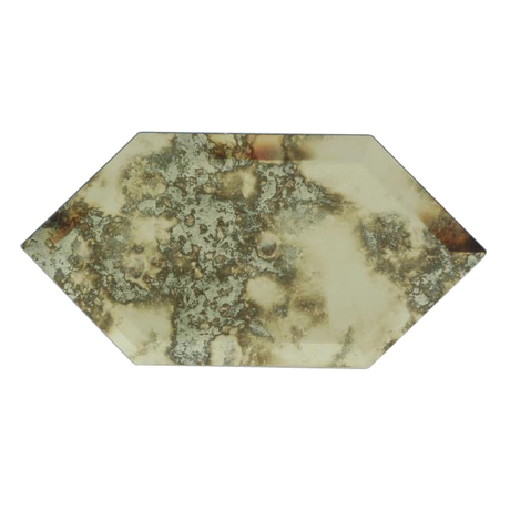 Antique Mirror Mosaic Tile Stretched Hexagon 