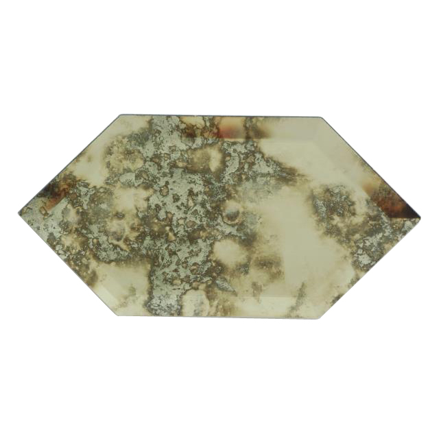 Antique Mirror Mosaic Tile Stretched Hexagon 
