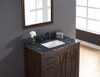 31-in Thunder Black Granite Single Sink Bathroom Vanity Top