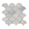  Oriental White Marble Mosaic Polished Shell 