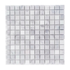 Carrara White Marble Mosaic 1"×1" Polished 