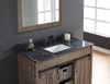 43-in Thunder Black Granite Single Sink Bathroom Vanity Top