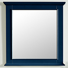 Mirror 25-in W X 36-in H Navy Blue Rectangular Bathroom Mirror