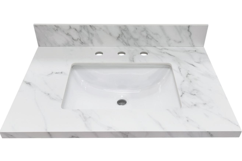 Carrara White Sintered Stone Top