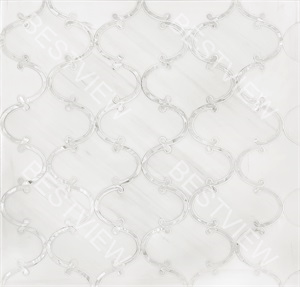 Thassos White & Mother Of Pearl Waterjet Mosaic