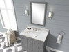 43-in Arabescato Marble Single Sink Bathroom Vanity Top ( Jazz White)