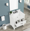 Farmington 30-in White Single Sink Bathroom Vanity with Engineered Stone Vanity Top- V1.0