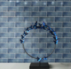 Medium Blue Glass Tile 3"x9" 