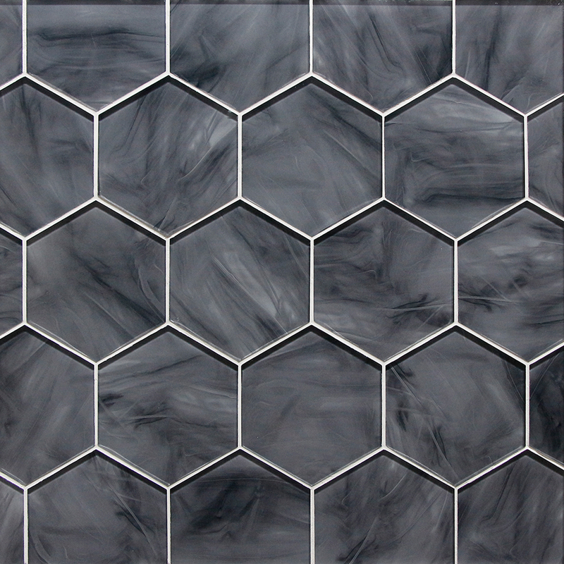 GLASS MOSAIC 6" HEXAGON 001110