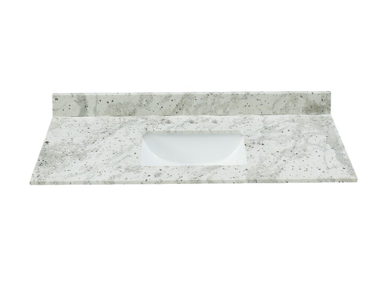 49-in Glacier White Granite Single Sink Bathroom Vanity Top