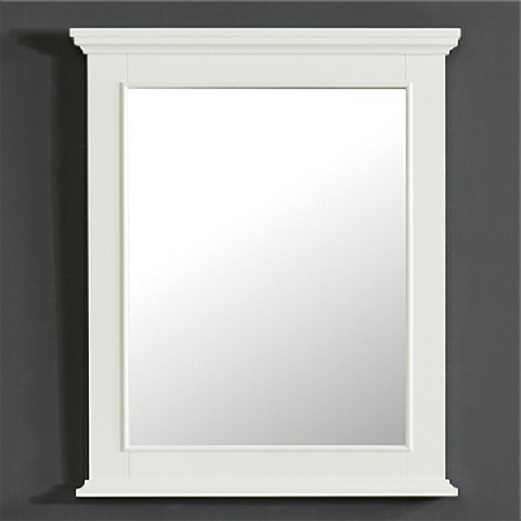 Mirror 25-in W X 36-in H Dove White Rectangular Bathroom Mirror