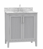 Hollister 30-in Vanity Combo in Light Gray with Sintered stone top