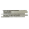 Mixed Neutrals Glass Mosaic Random Strip 