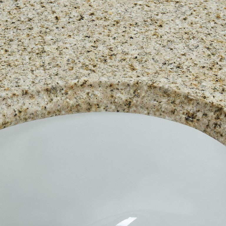 25-in Desert Gold Granite Single Sink Bathroom Vanity Top