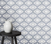 Lily - Thassos White & Palissandro Marble Waterjet Mosaic