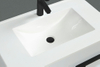 Cecelia 30-in White Wall Mount Single Sink Bathroom Vanity with Cultured Marble Vanity Top