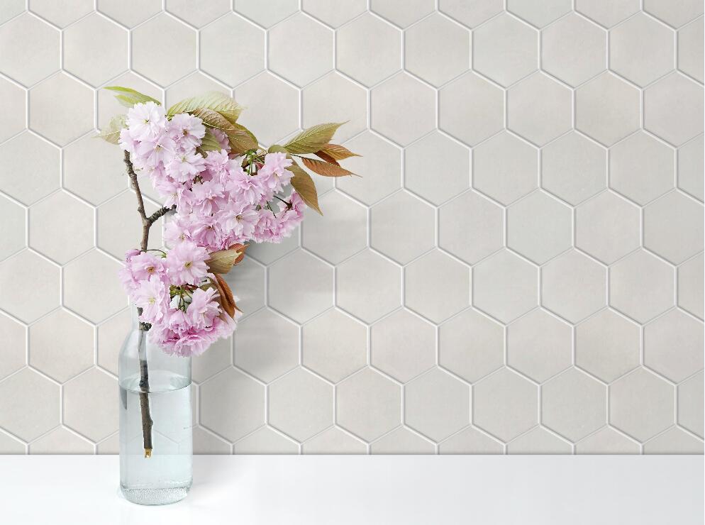 Thassos White Mosaic Polished 3" Hexagon 