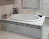 Oriental White Marble Tile Brushed 12"x12" 